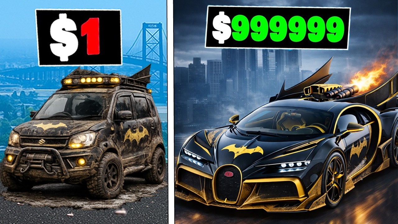 Every time I crash my Batman car gets more expensive in GTA 5!
