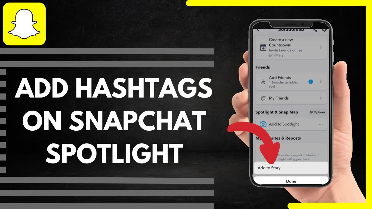 How To Add Hashtags On Snapchat Spotlight