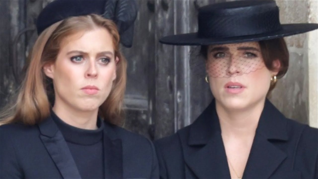 Why Eugenie And Beatrice's Behavior At Queen Elizabeth's Funeral Still Has People Talking