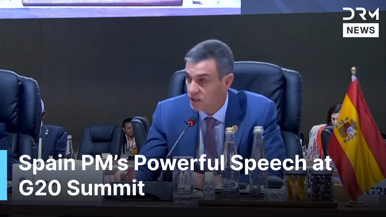 Spain&rsquo;s PM Pedro S&aacute;nchez Slams US Tariffs, Demands Peace in Ukraine & Gaza at G20 Summit | AC1G