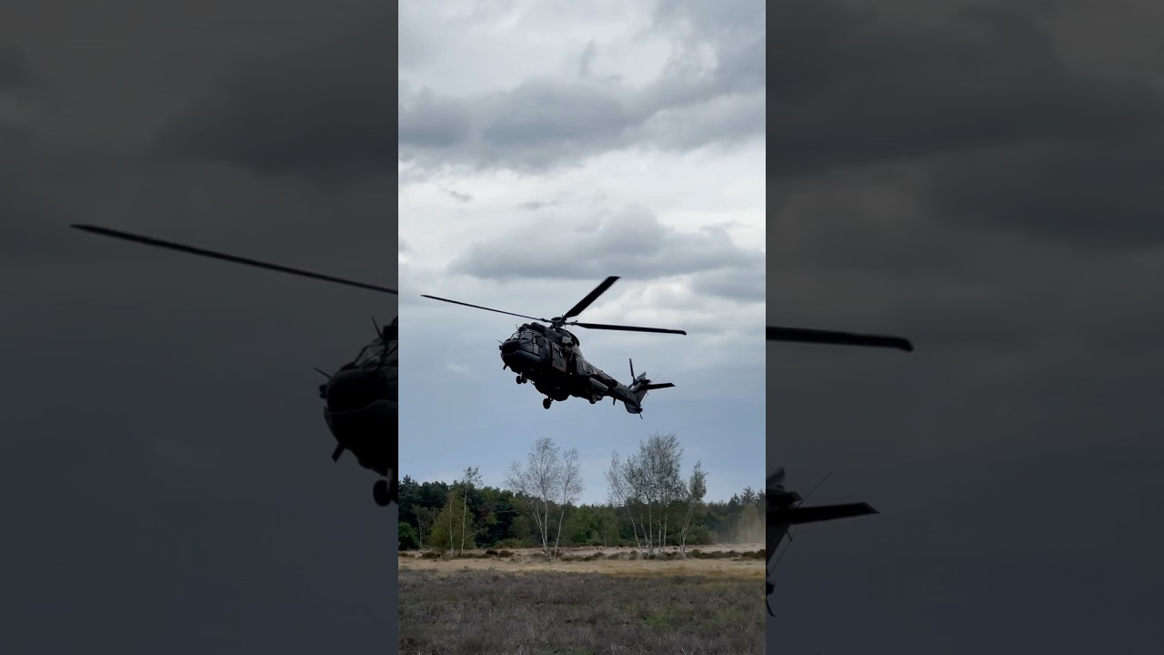 RNLAF Cougar helicopter inbound #helicopter #netherlands #cougar #glv #rnlaf