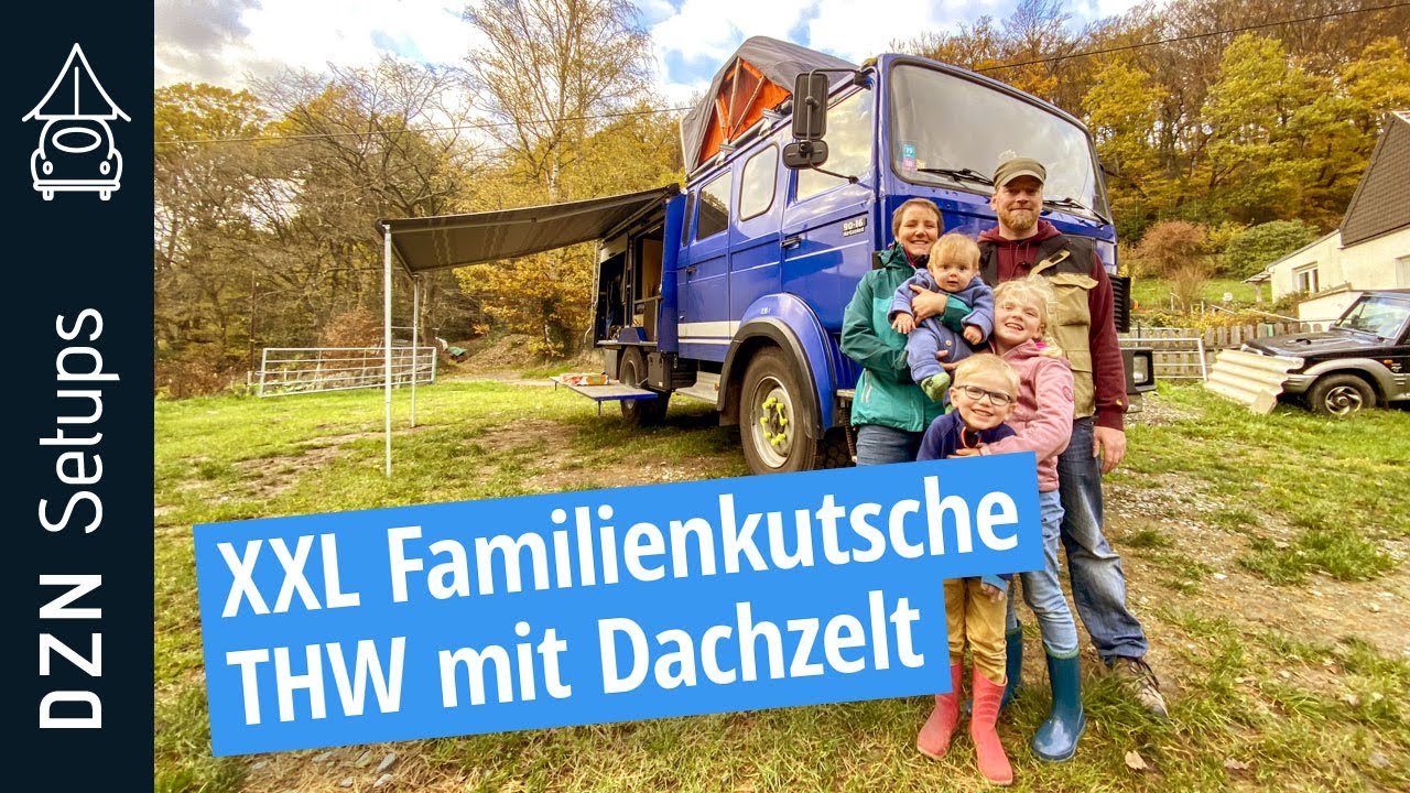XXL Familienkutsche | Iveco 90-16 mit Fjordsen RT202 Dachzelt