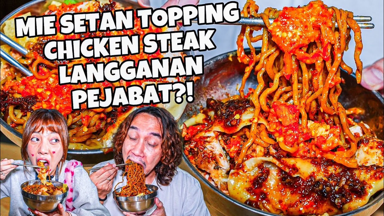 SERIUS LO!? MIE SETAN TOPPING CHICKEN STEAK LANGGANAN PEJABAT DI DALAM PASAR BECEK GAK ADA OJEK