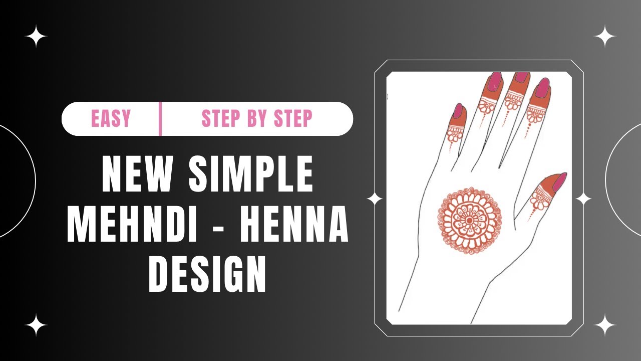HENNA MEHNDI ART - SIMPLE AND EASY - STEP BY STEP #art #mehndi #henna #tutorial #pakistan #india