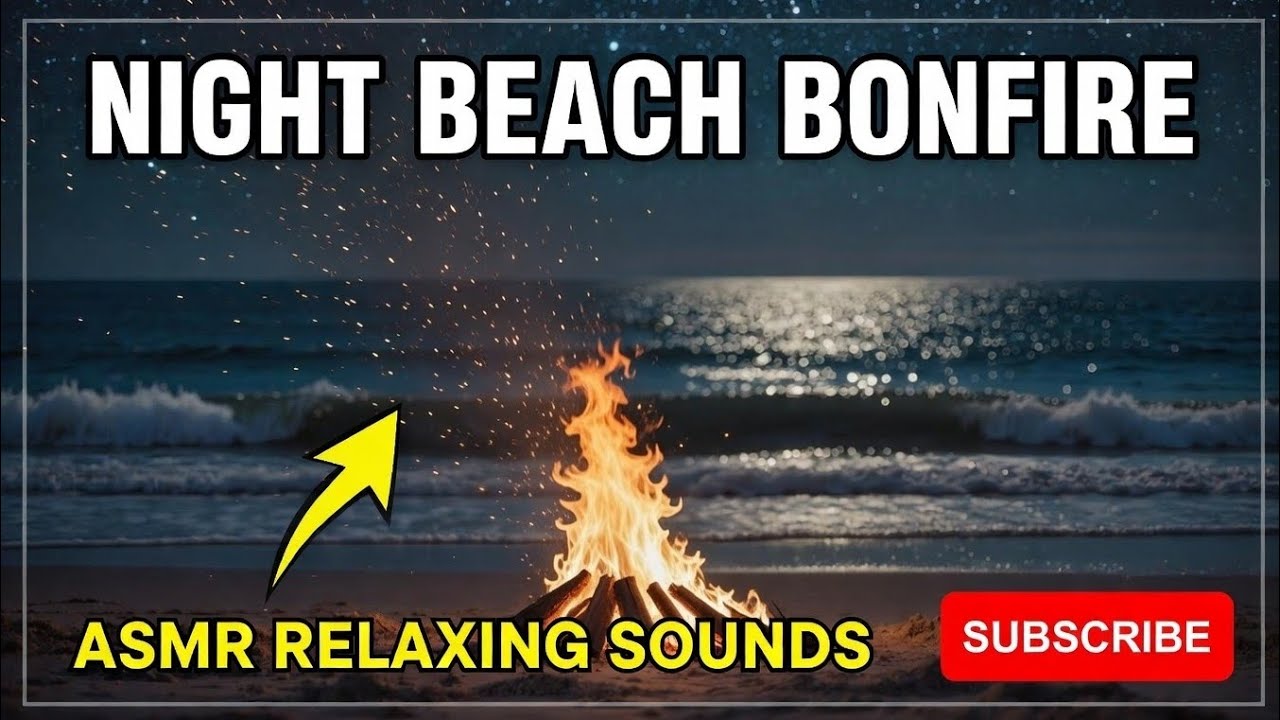 Ultimate ASMR Beach Bonfire Experience