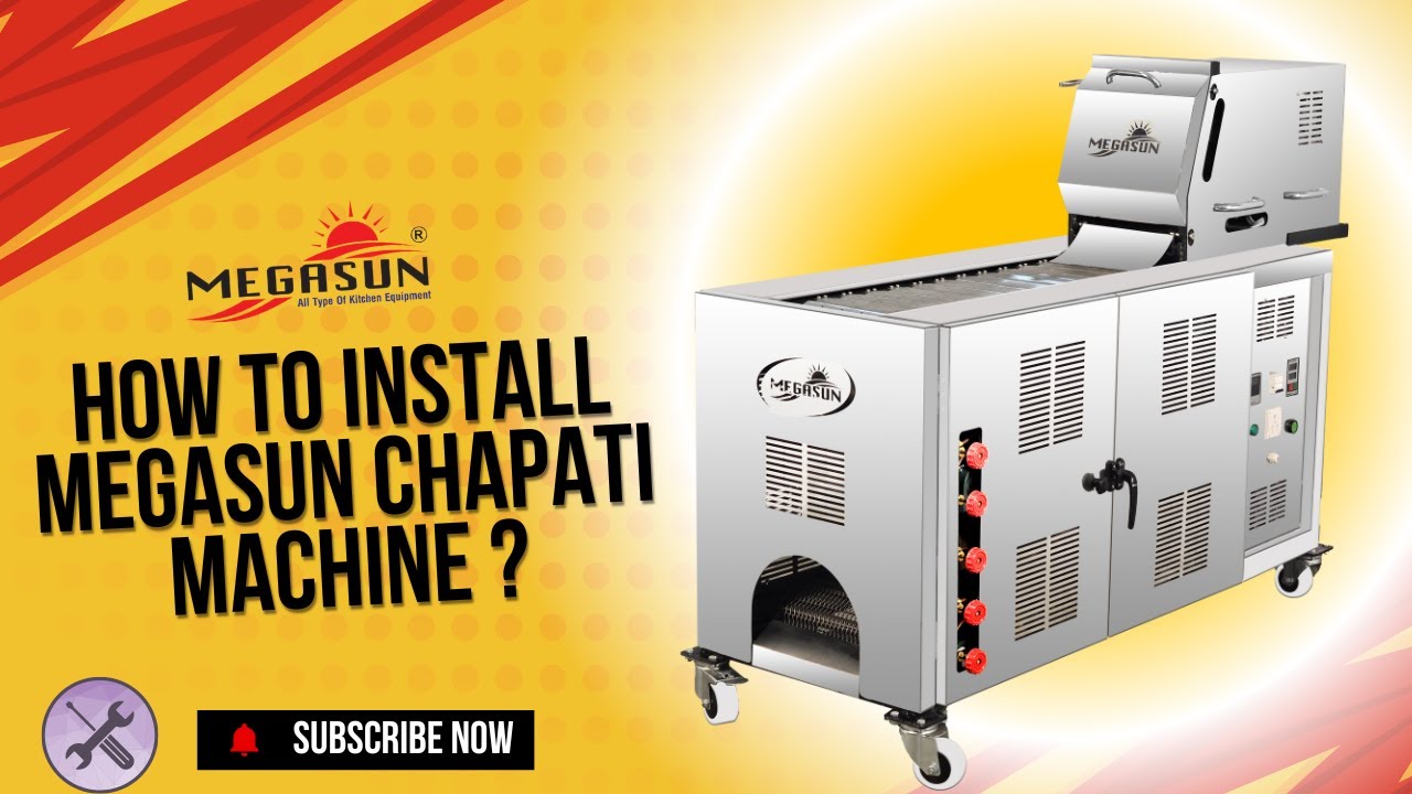 Installation Of Conveyor Belt Type Chapati Machine