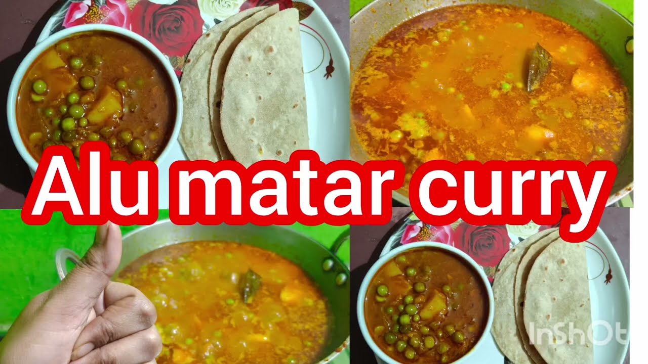 Green matar alu curry I 