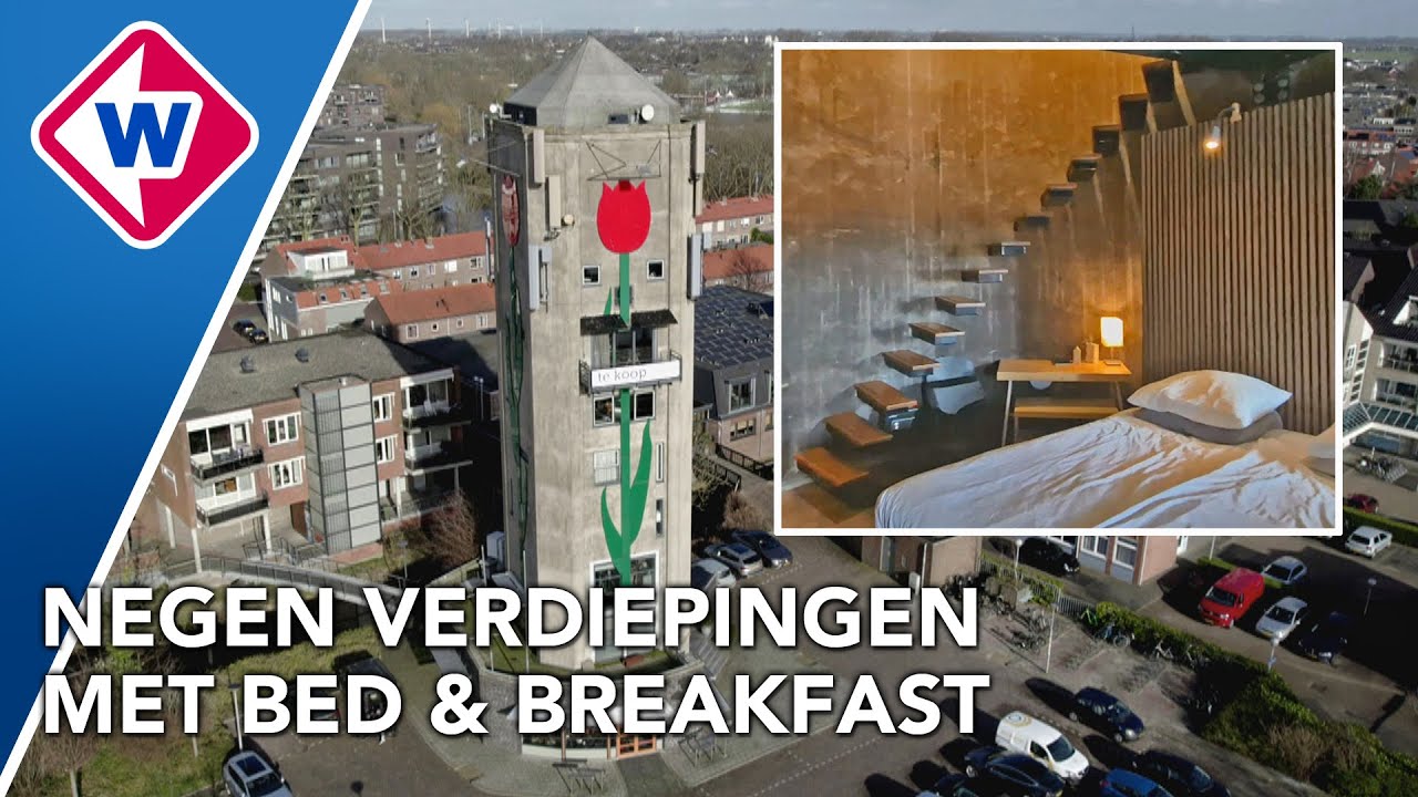 Wonen op grote hoogte? Iconische watertoren staat te koop
