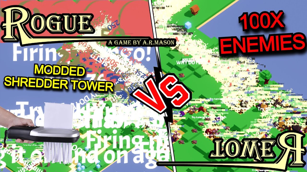 Breaking Rogue Tower With 100X Enemies