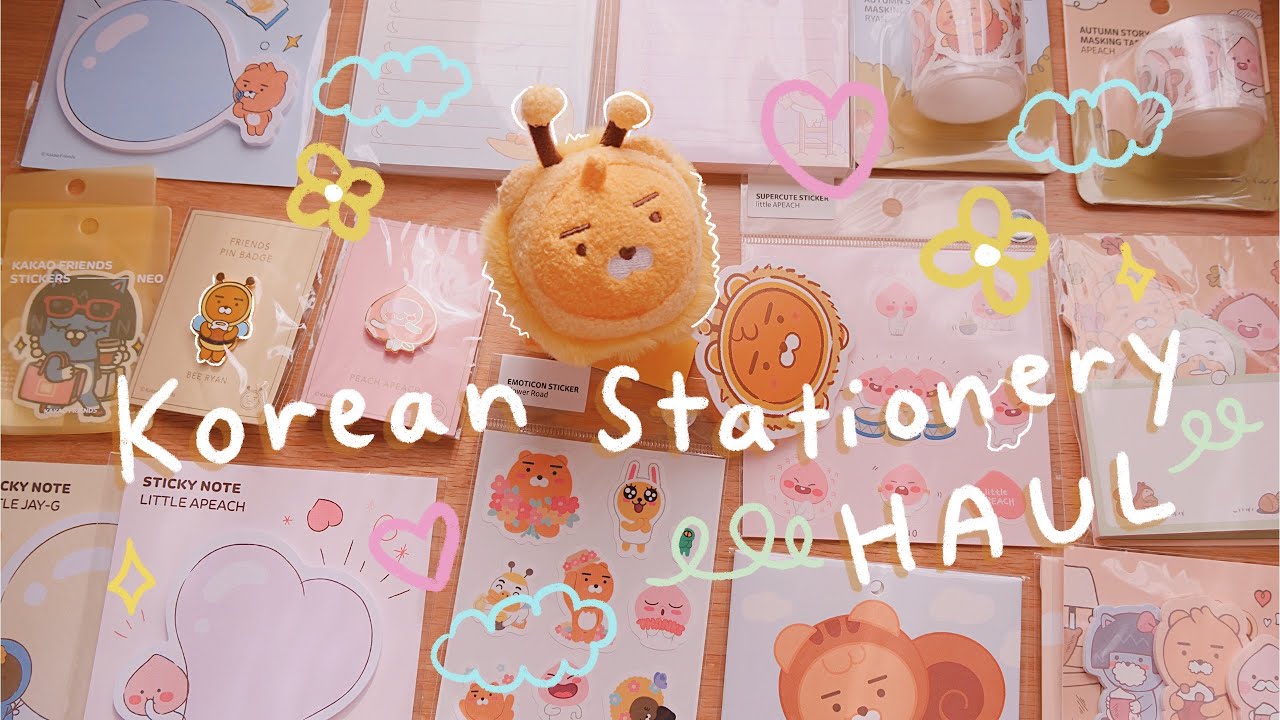 Kakao Friends Korean Stationery Haul 🇰🇷 + Relaxing Journal With Me 🦁  | Rainbowholic