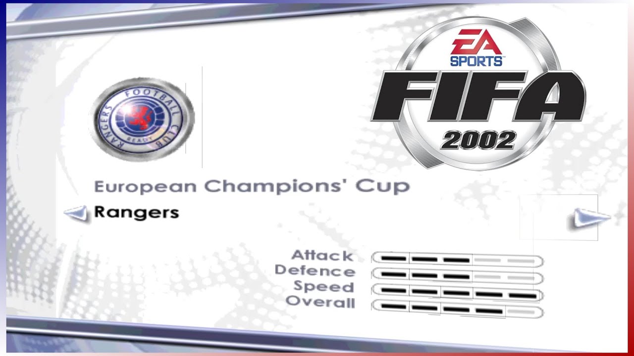 [PC] | FIFA 2002 | CHAMPIONS LEAGUE / ECC | GLASGOW RANGERS | LONGPLAY