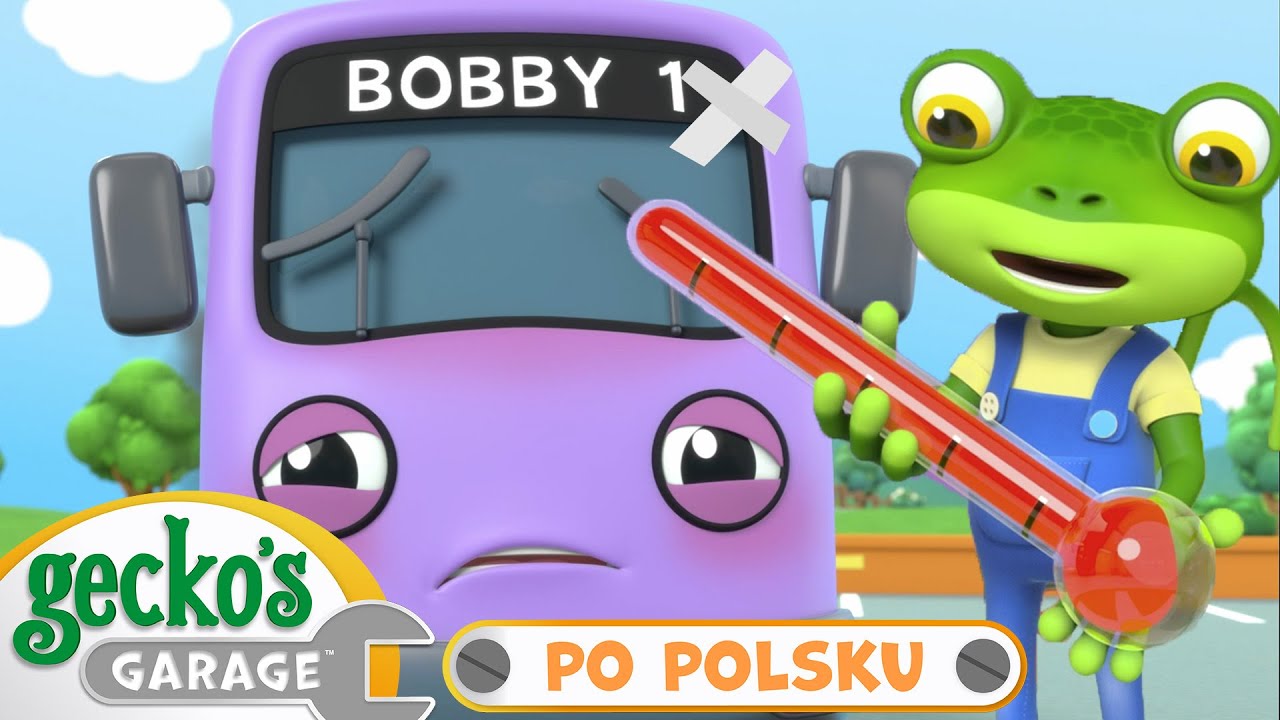 Pacjent Bobuś-Autobuś | Warsztat Gekona | Bajka dla dzieci po polsku | Pojazdy dla dzieci