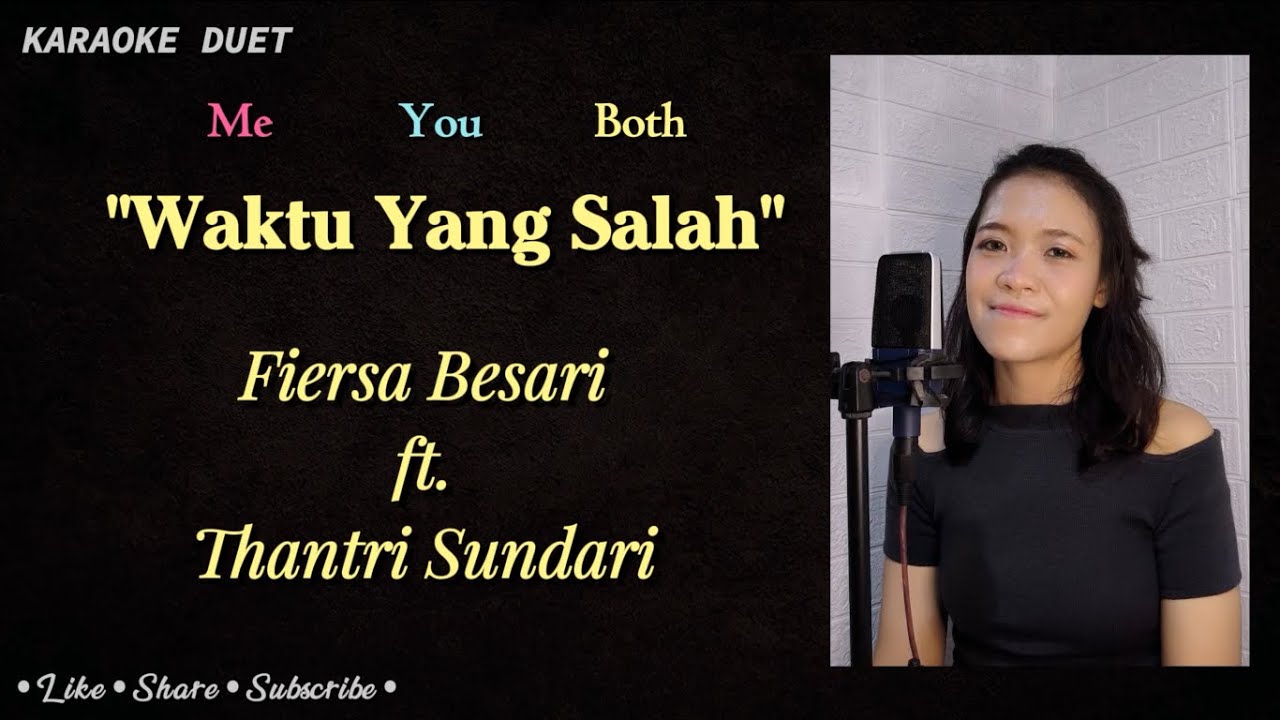 Waktu Yang Salah (Karaoke Duet) | Part Cewek - Female Part Only Tanpa Vokal Cowok | Fiersa Besari