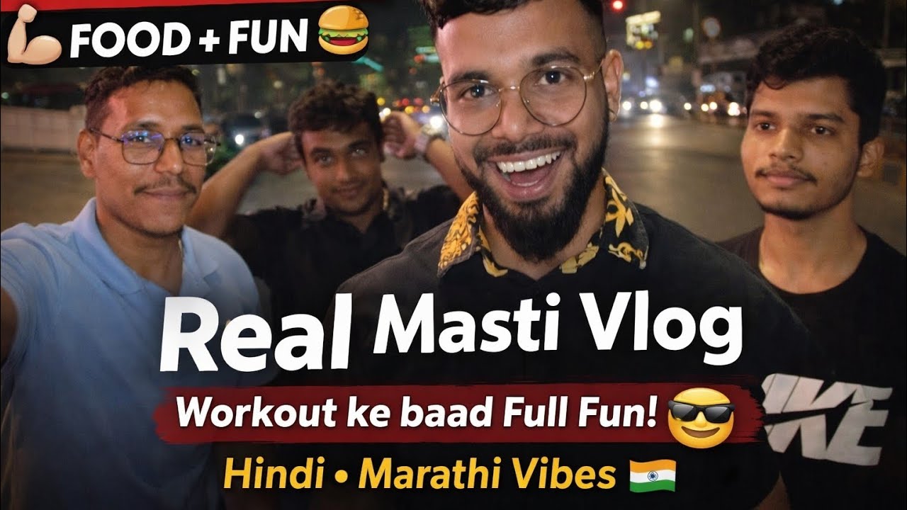 Gym Friends + Food + Fun | Real Hindi Marathi Vlog❤️🫶