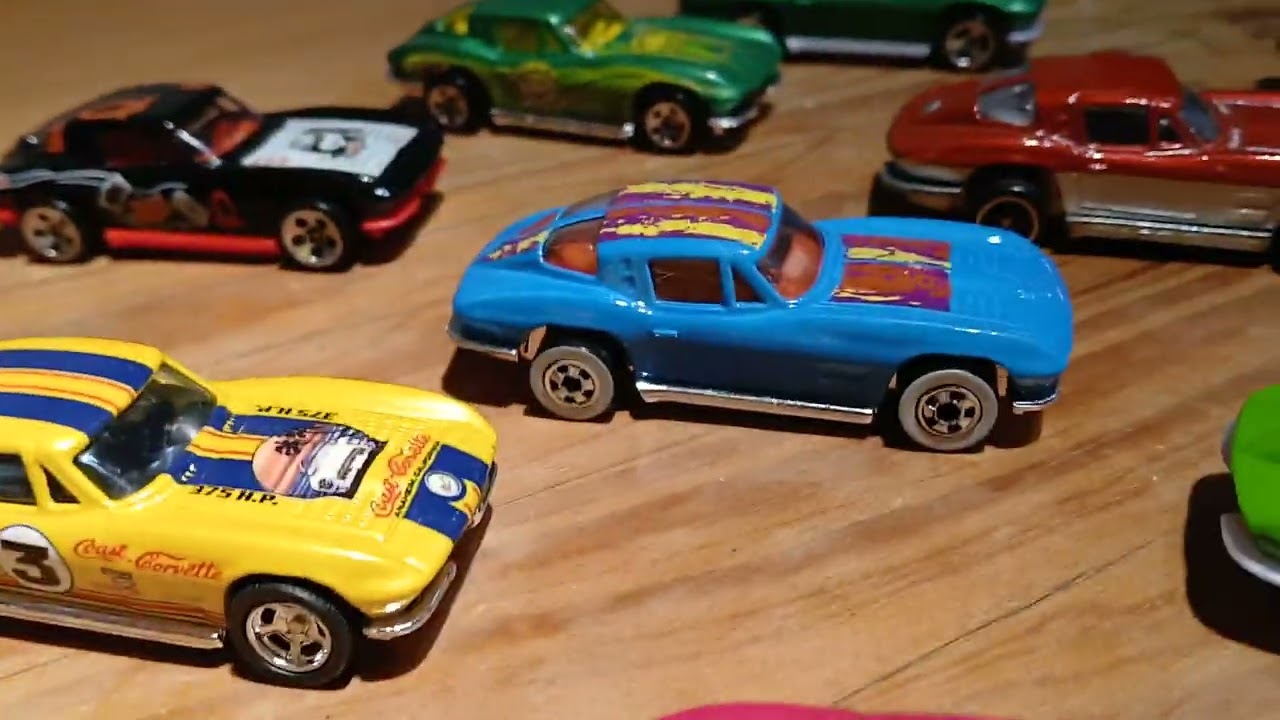 loose Hot Wheels 63 split window corvettes #hotwheels #toycars