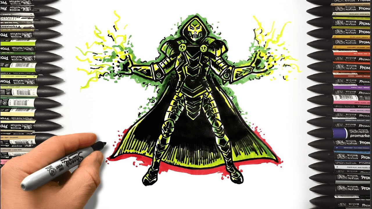 How To Draw Doctor Doom | Step by Step Drawing #drawing #howtodraw  #fortnite