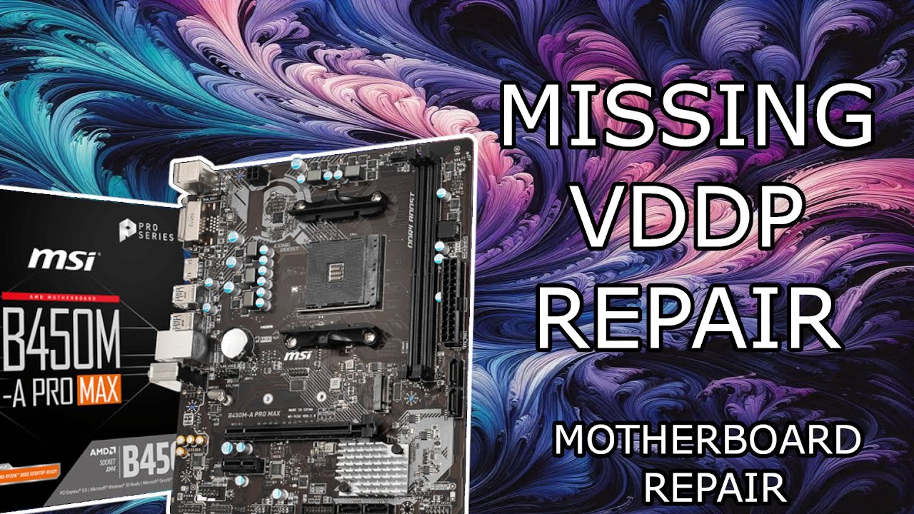 ОТСУТСТВУЕТ VDDP НА РЕМОНТНОЙ МАТЕРИНСКОЙ ПЛАТЕ || РЕМОНТ MSI B450-M A PRO MAX