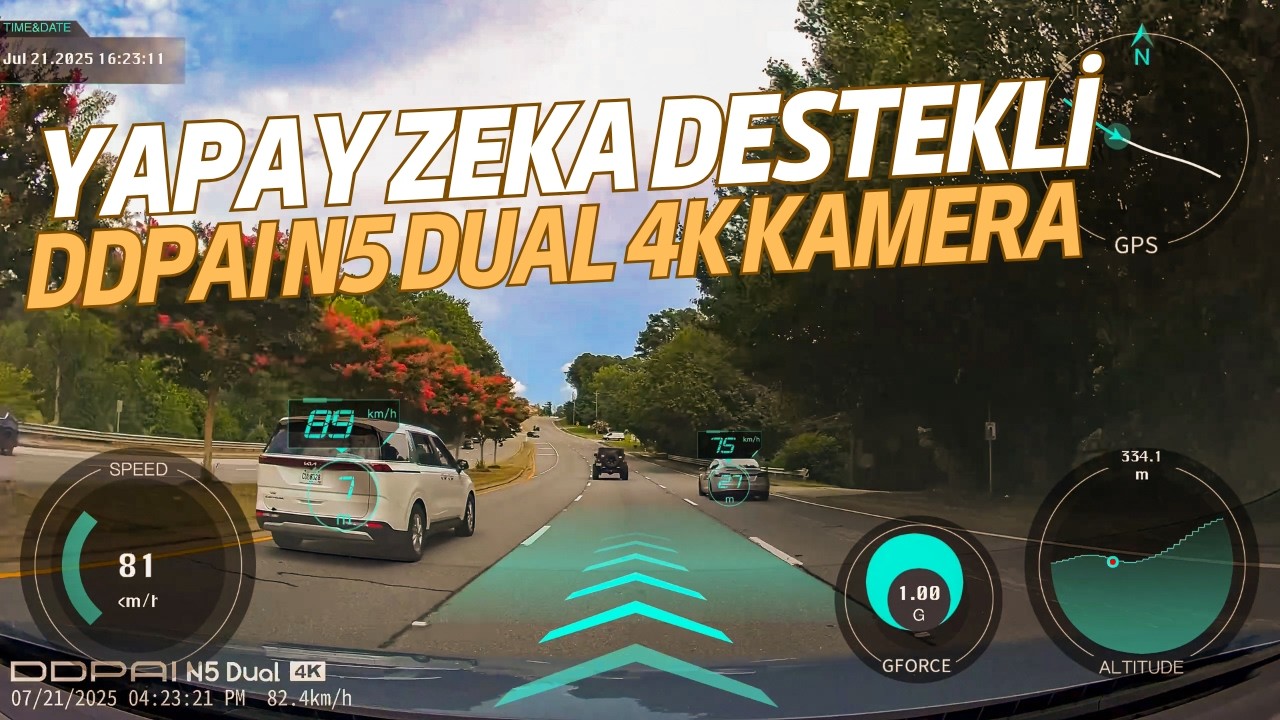 Yapay Zeka Destekli DDPAI N5 Dual 4K Kamera İnceleme @DDPAI_Global #DDPAI #DDPAIN5DUAL #DDPAIDASHCAM
