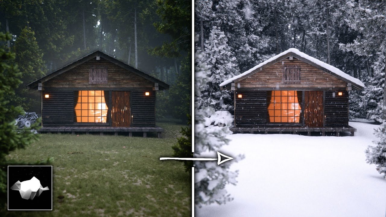 How to add Snow to Any Scene in Blender