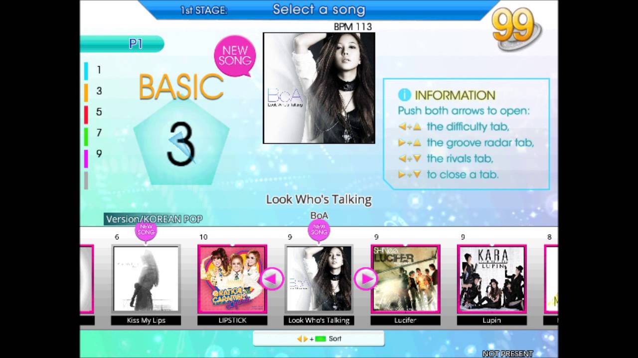 Dance Dance Revolution/StepMania K-POP Song List