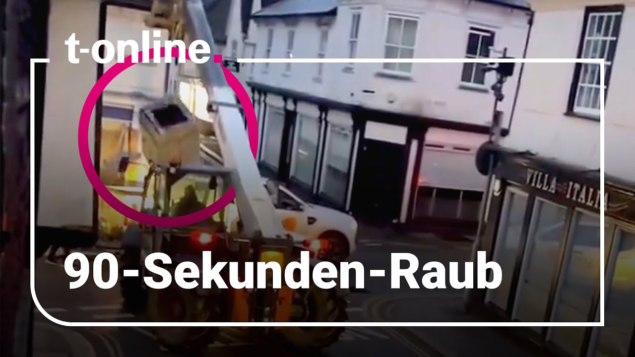 Handyaufnahmen zeigen: Diebe rauben Bank in 90 Sekunden aus