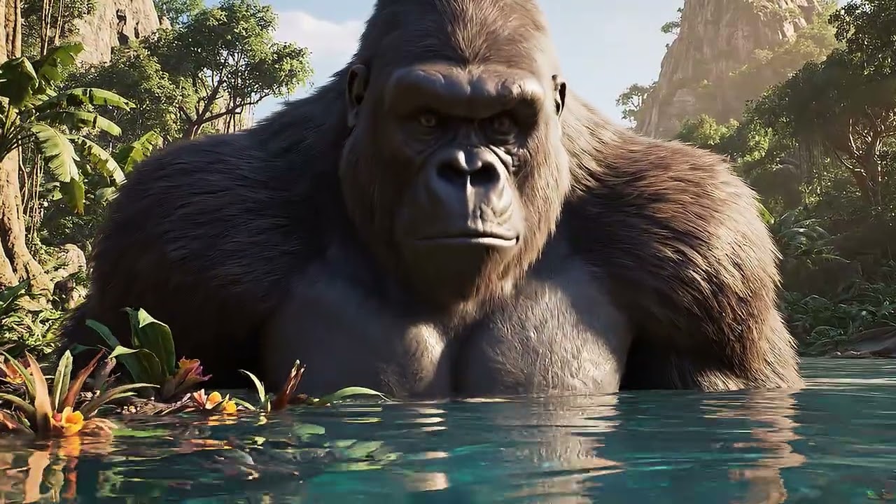 Kingkong VS A herd of ferocious wild boars