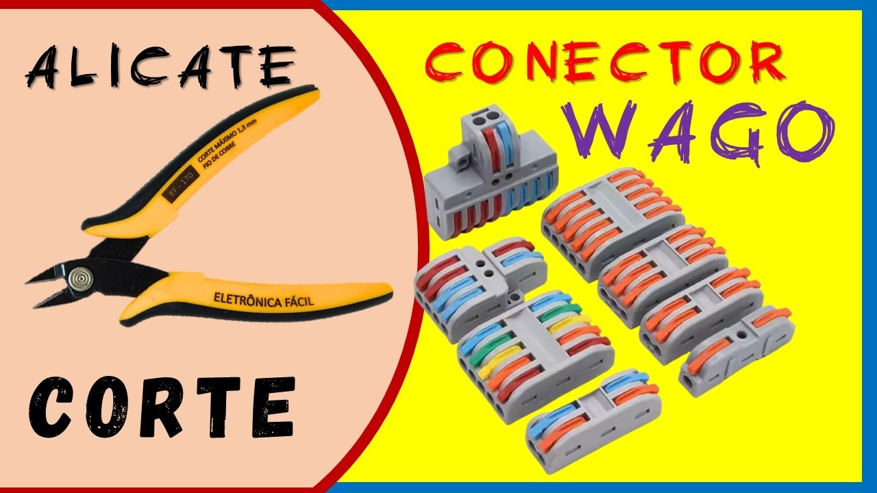 Alicate de Corte Para Eletronica e Conector WAGO