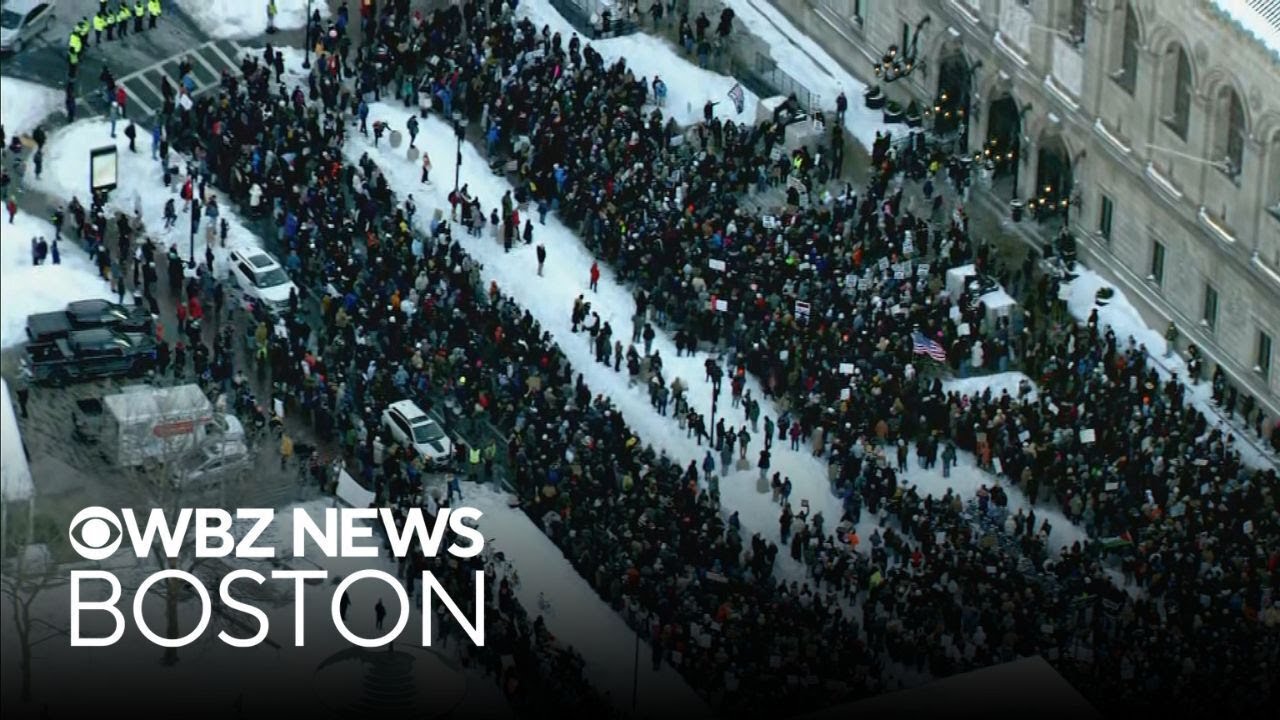 Boston protesters take part in nationwide anti-ICE demonstration