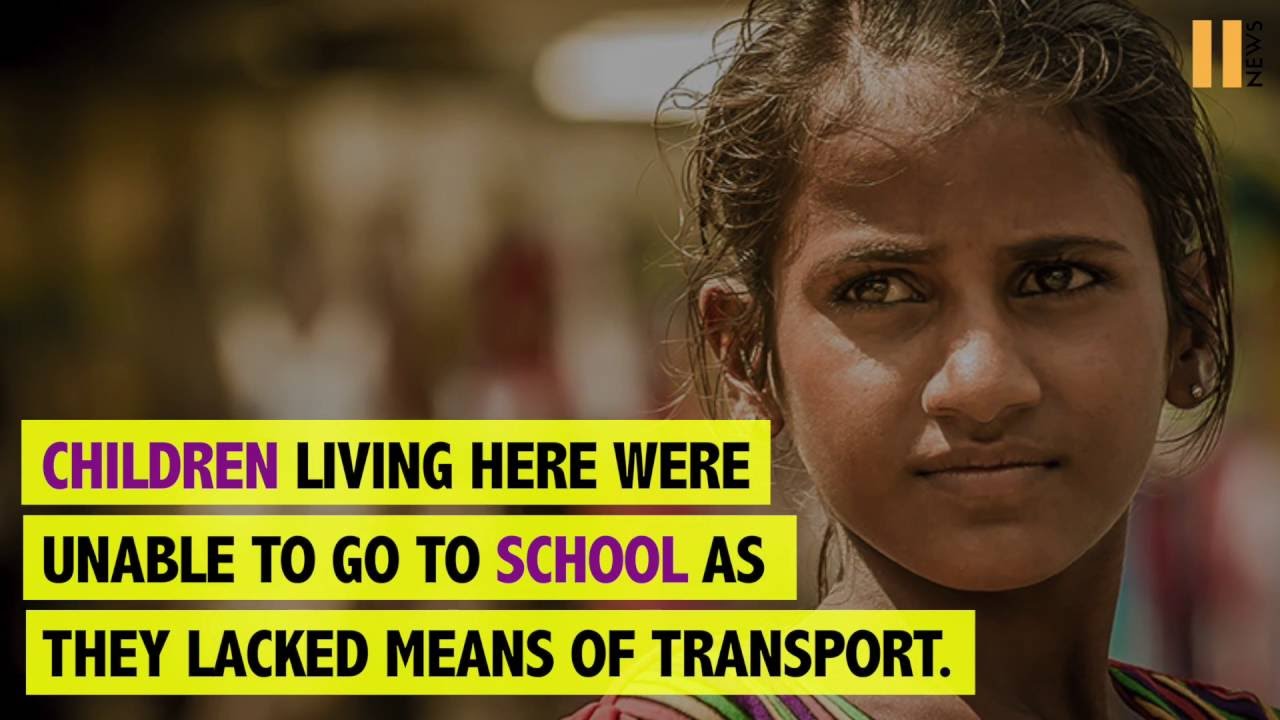 Villages in India donate bus to government school to ensure their kids education