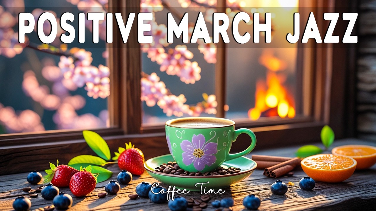 Positive March Jazz ☕ Happy Spring Coffee Jazz & Relaxing Bossa Nova Piano for a Great Mood