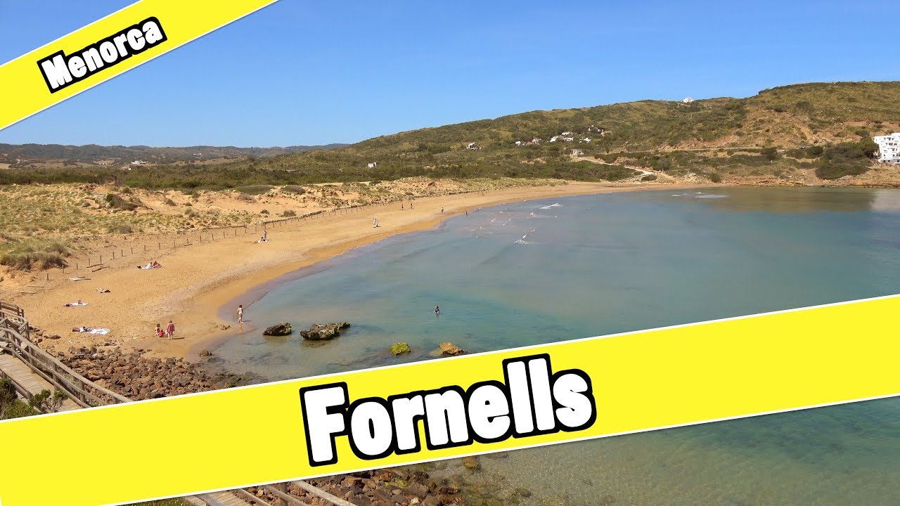 Fornells Menorca Spain: Beach and resort