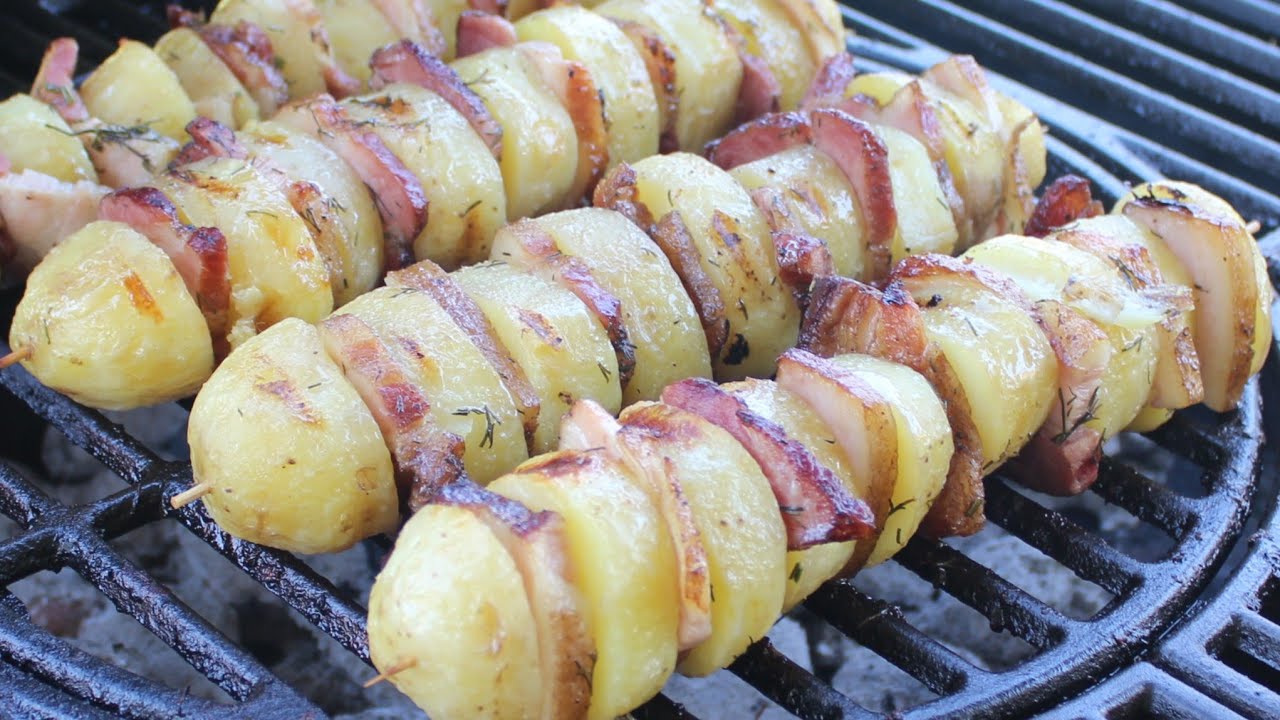Grillowane szaszłyki z młodych ziemniaków i boczkiem! Obowiązkowo na każdym grillu i majówkę!