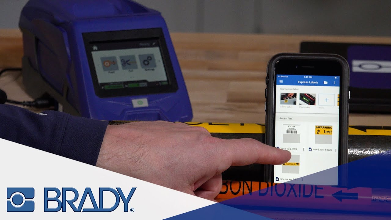 BradyPrinter M611 Mobile Printer | Pipe and Safety Label Demo