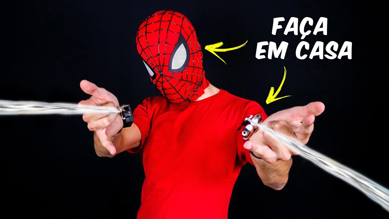 COMO SE TRANSFORMAR NO HOMEM ARANHA - MUITO FÁCIL