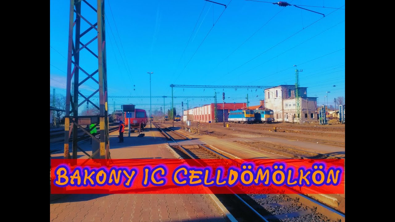 Bakony IC érkezik Celldömölk állomásra és indul tovább Budapest-Déli pályaudvarra  2024. 02. 03.