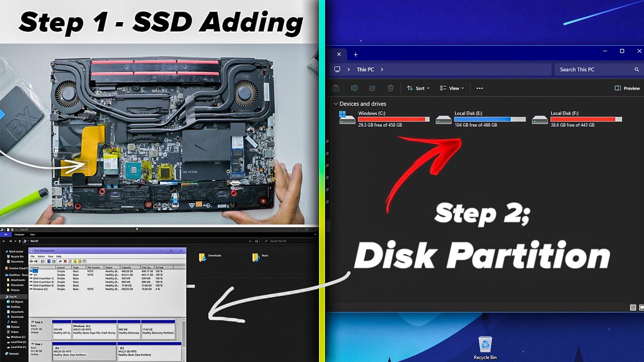 How to Do Disk Partition in Windows 11 | 2.5 Inch SSD Installation Guide