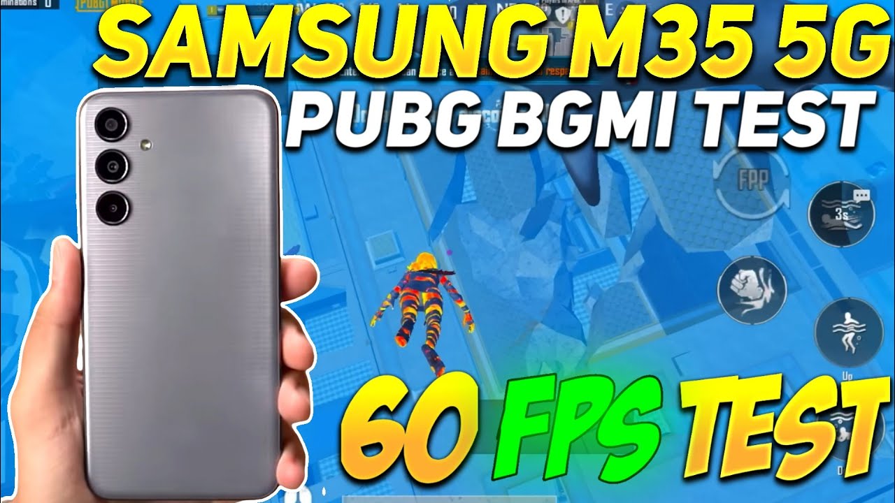 SAMSUNG M35 BGMI TEST 60 FPS 🔥 | SAMSUNG M35 PUBG TEST 60 FPS | SAMSUNG M35 5G GAMING REVIEW