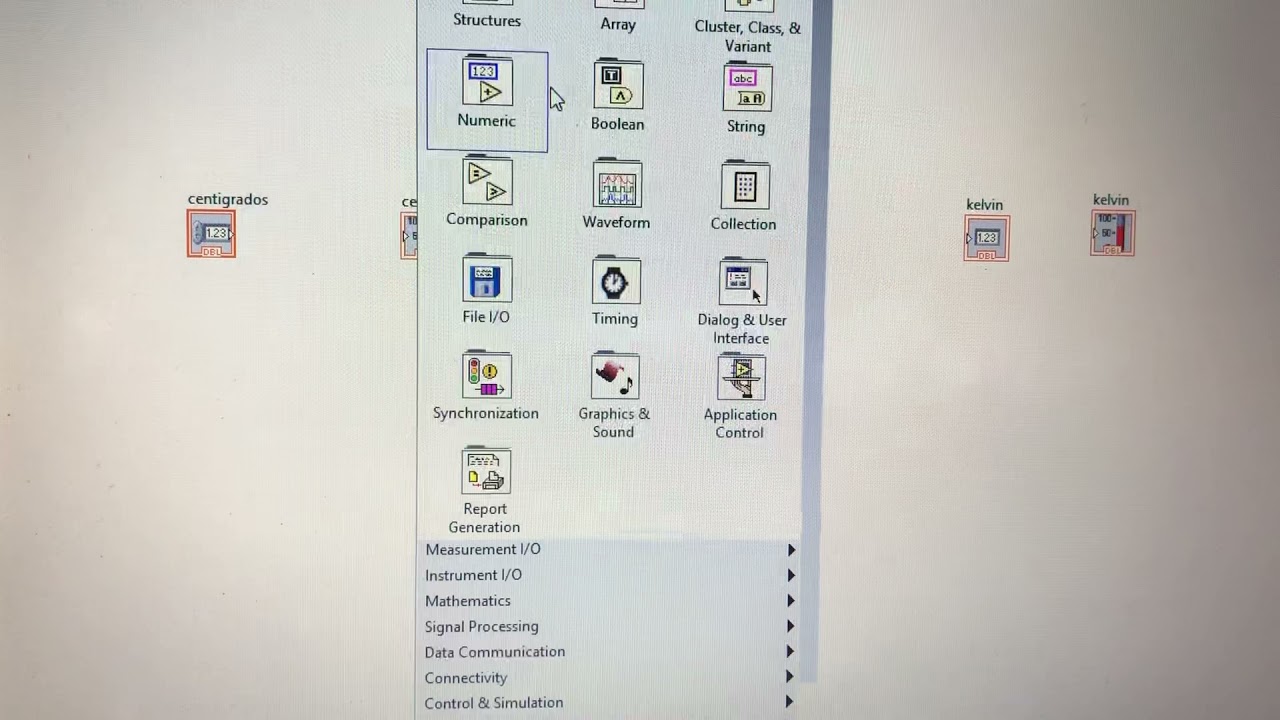 Cristopher Montero, Convertir De Grados Centígrados A Grados Fahrenheit Y A Grados Kelvin En Labview