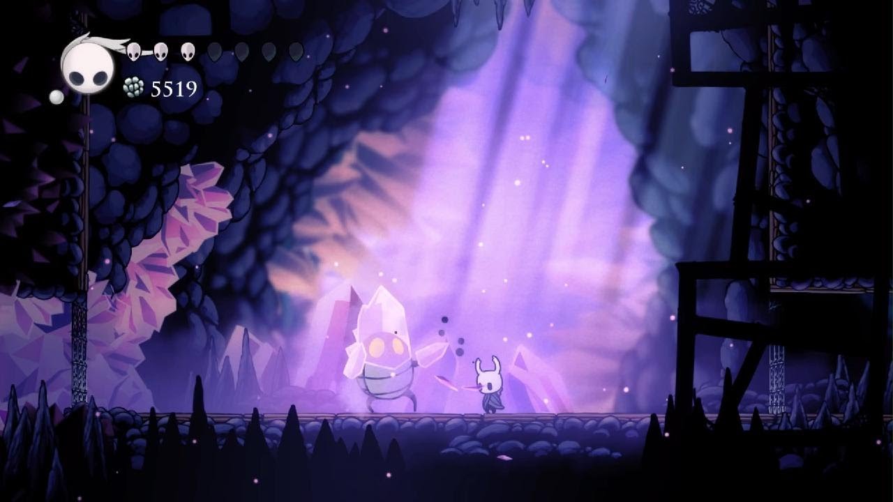 Hollow Knight Furioso Guardián intentos y selección de amuletos