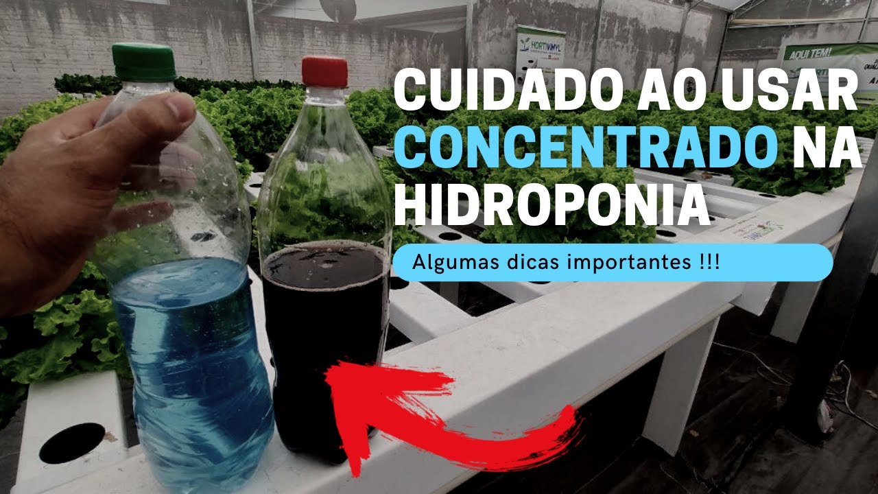 Cuidado ao usar nutriente concentrado na Hidroponia.