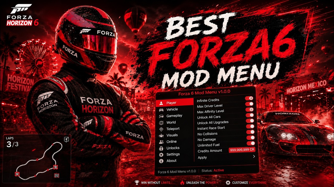 Forza Horizon 6 HACK | FH 6 Cheat-Menu | Forza Mod Menu 2026 | MONEY GLITCH + Unlimited WheelSpins