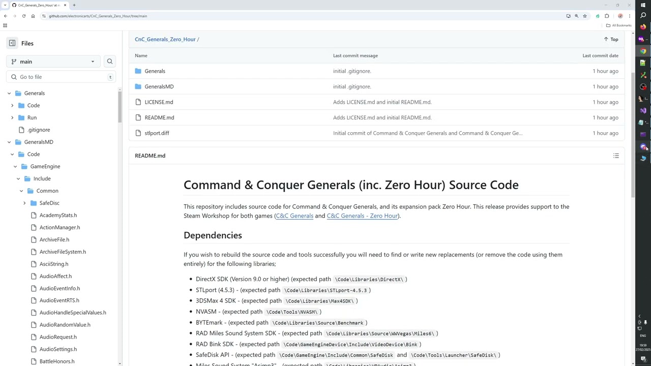 GENERALS ZERO HOUR Source Code RELEASED. I am so happy. I cried.