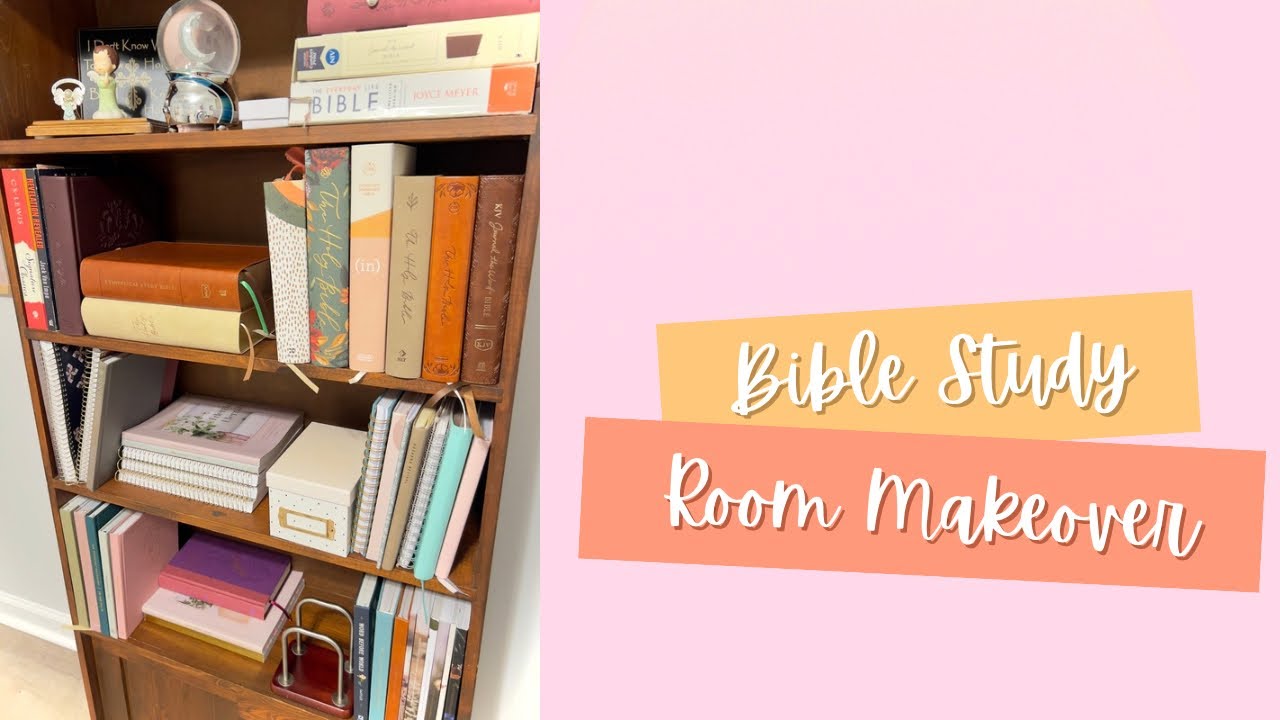 Beginning to End of my Bible Study Room Makeover!