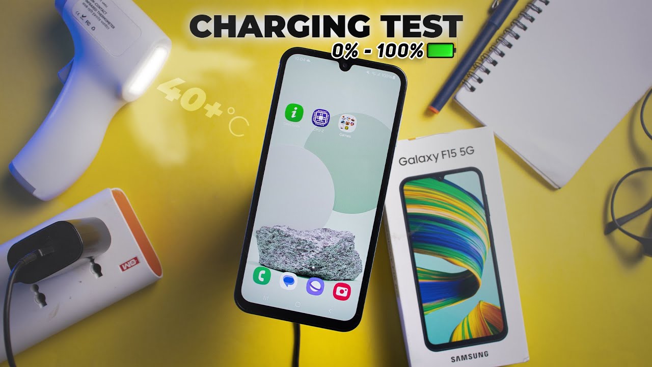 Как быстро заряжается Samsung Galaxy F15? (0% до 100%)