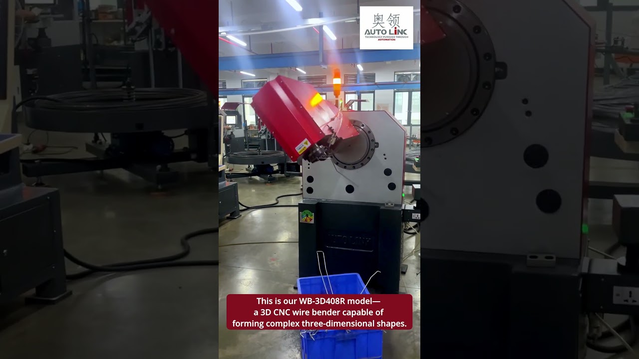 3–8mm Metal Wire Bending | WB-3D408R 3D CNC Wire Bending Machine