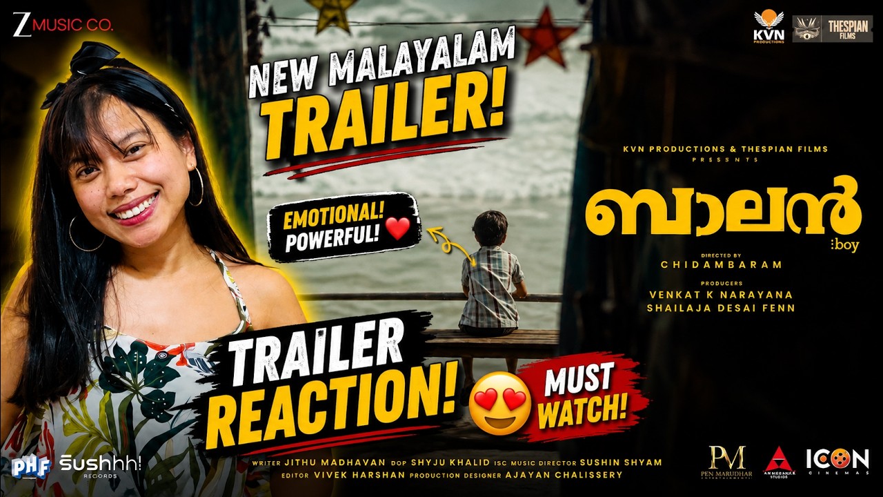 Balan - The Boy Trailer Reaction (Malayalam)| Chidambaram, Jithu Madhavan, Sushin Shyam