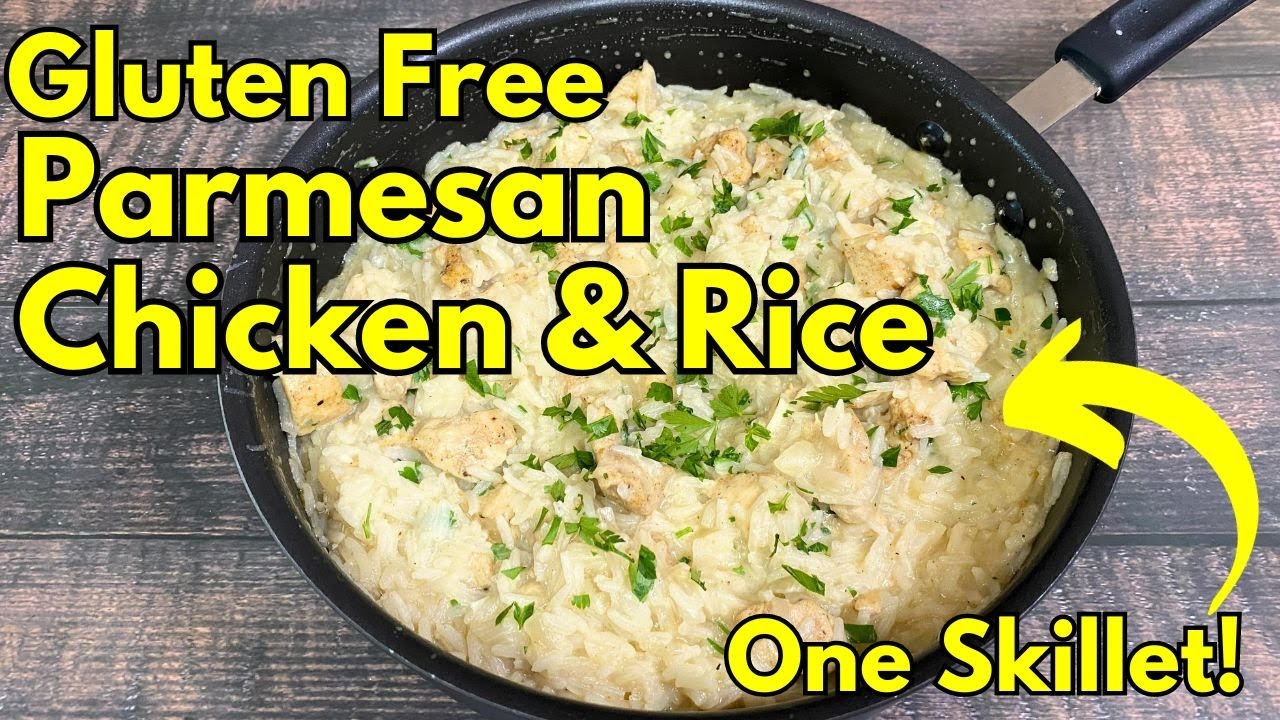 ONE SKILLET GLUTEN FREE PARMESAN CHICKEN AND RICE | Gluten Free One Pot Meal
