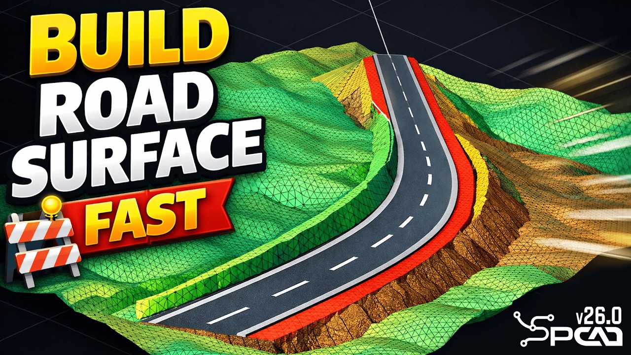 Road Design & Profile Analysis in BricsCAD | Road Surface Builder in SPCAD v26.0
