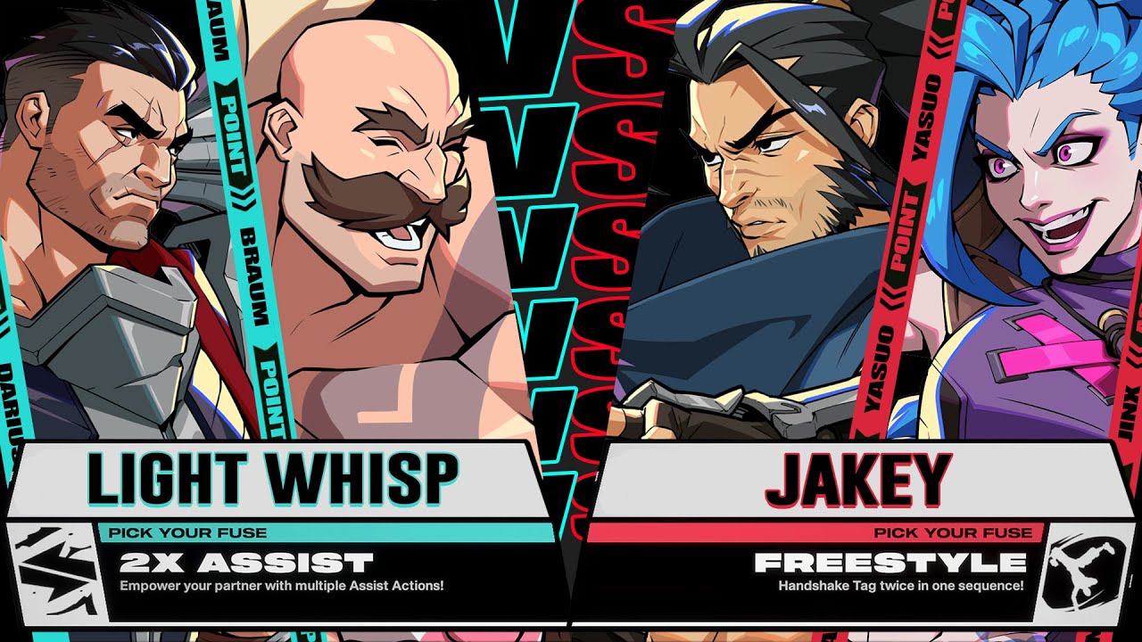 LightWhisp (Braum / Darius) vs Jakey (Yasuo / Jinx) - 2XKO