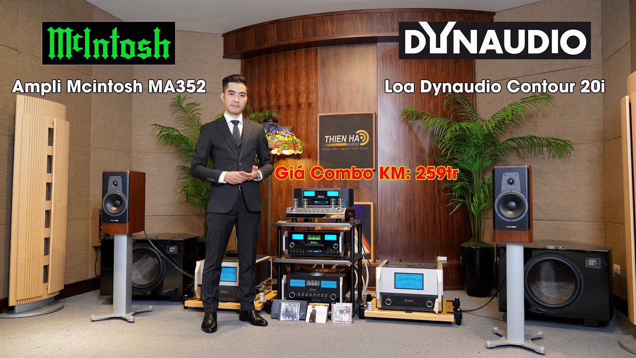 Loa Dynaudio Contour 20i + Ampli Mcintosh MA352   - Giá Combo KM: 259tr